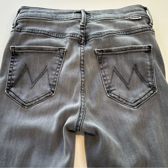 MOTHER The Zip Stunner Two Step Fray Gray Denim Jeans Women’s Size 25 - Picture 6 of 13